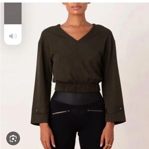 ADAY “Chill Out” Dark Green Crop Top